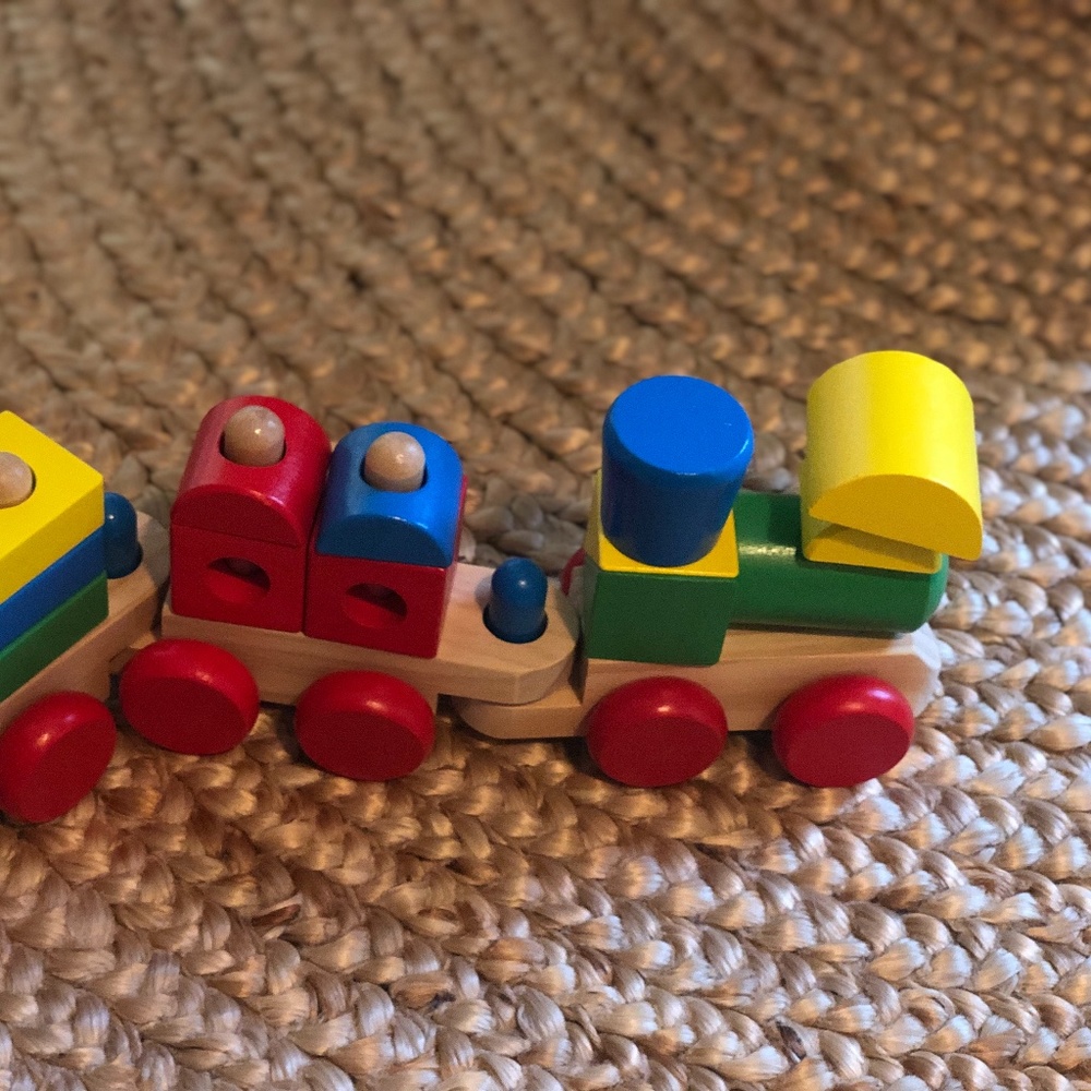 Wooden train set